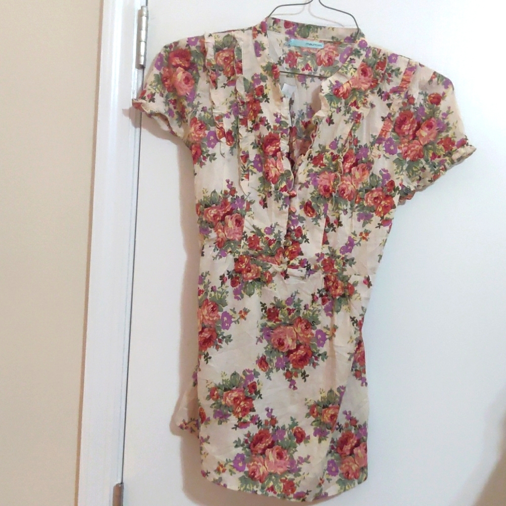 Floral Maurices blouse